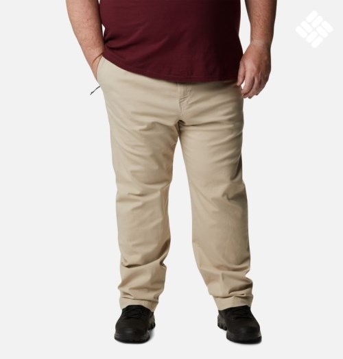 Men's Columbia Flex ROC Pants Khaki | Plus Size CA-F56C0